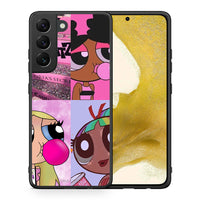 Thumbnail for Θήκη Αγίου Βαλεντίνου Samsung S22 Bubble Girls από τη Smartfits με σχέδιο στο πίσω μέρος και μαύρο περίβλημα | Samsung S22 Bubble Girls case with colorful back and black bezels