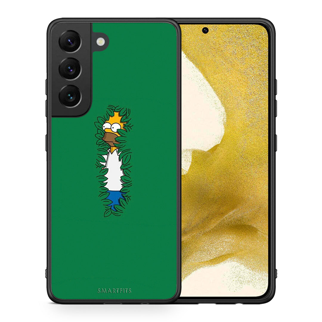 Θήκη Αγίου Βαλεντίνου Samsung S22 Bush Man από τη Smartfits με σχέδιο στο πίσω μέρος και μαύρο περίβλημα | Samsung S22 Bush Man case with colorful back and black bezels