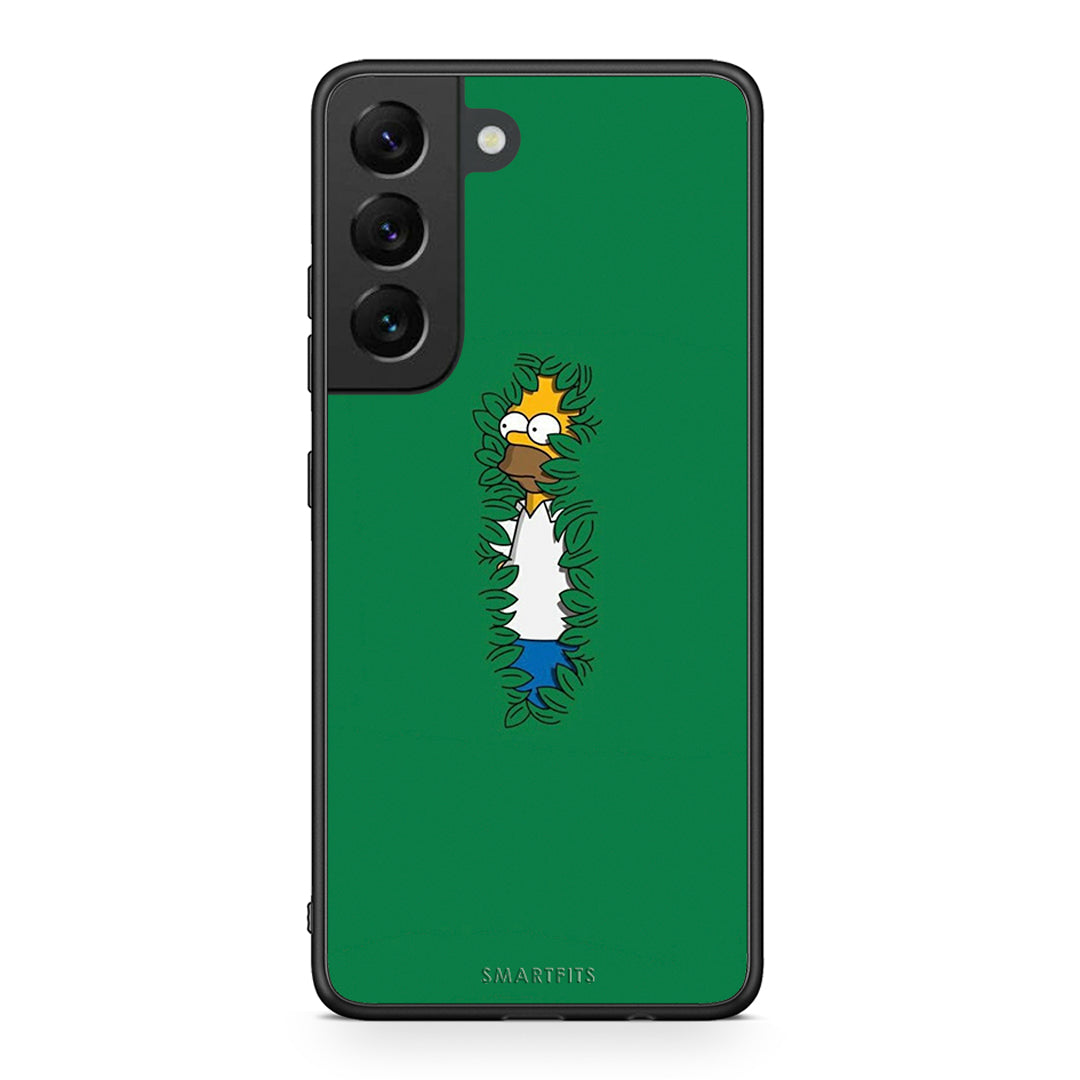 Samsung S22 Bush Man Θήκη Αγίου Βαλεντίνου από τη Smartfits με σχέδιο στο πίσω μέρος και μαύρο περίβλημα | Smartphone case with colorful back and black bezels by Smartfits