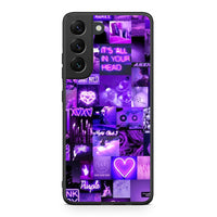 Thumbnail for Samsung S22 Collage Stay Wild Θήκη Αγίου Βαλεντίνου από τη Smartfits με σχέδιο στο πίσω μέρος και μαύρο περίβλημα | Smartphone case with colorful back and black bezels by Smartfits