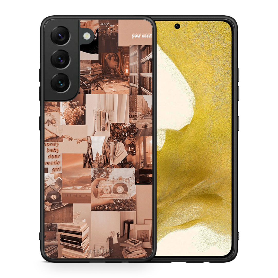 Θήκη Αγίου Βαλεντίνου Samsung S22 Collage You Can από τη Smartfits με σχέδιο στο πίσω μέρος και μαύρο περίβλημα | Samsung S22 Collage You Can case with colorful back and black bezels