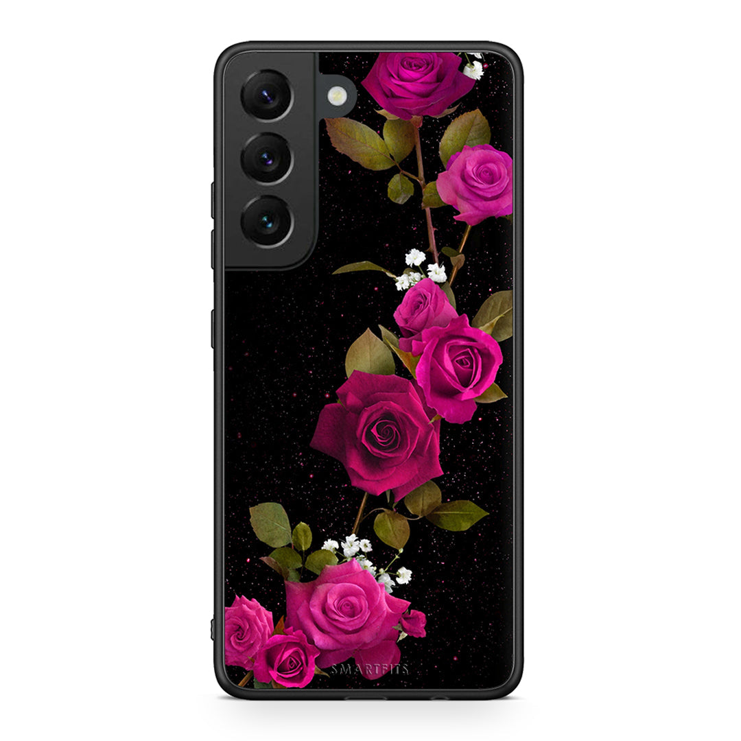 4 - Samsung S22 Red Roses Flower case, cover, bumper