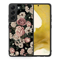 Thumbnail for Θήκη Samsung S22 Wild Roses Flower από τη Smartfits με σχέδιο στο πίσω μέρος και μαύρο περίβλημα | Samsung S22 Wild Roses Flower case with colorful back and black bezels