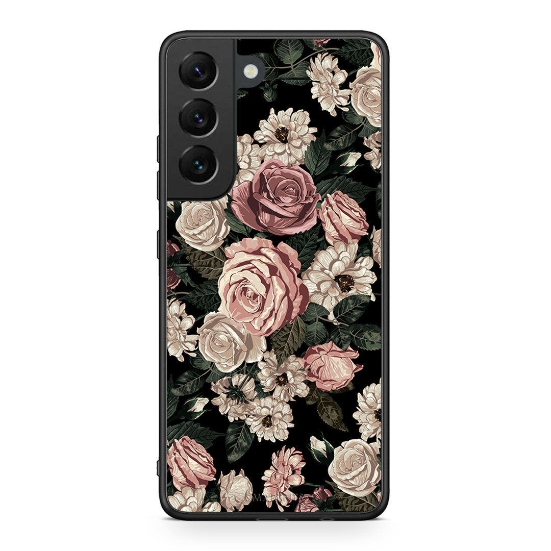 4 - Samsung S22 Wild Roses Flower case, cover, bumper