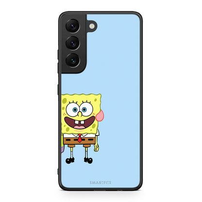 Samsung S22 Friends Bob θήκη από τη Smartfits με σχέδιο στο πίσω μέρος και μαύρο περίβλημα | Smartphone case with colorful back and black bezels by Smartfits