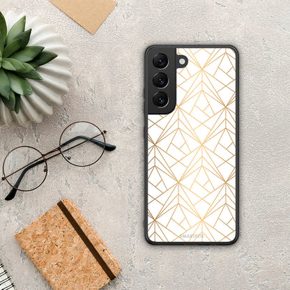 Geometric Luxury White - Samsung Galaxy S22 θήκη