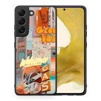 Thumbnail for Θήκη Αγίου Βαλεντίνου Samsung S22 Groovy Babe από τη Smartfits με σχέδιο στο πίσω μέρος και μαύρο περίβλημα | Samsung S22 Groovy Babe case with colorful back and black bezels