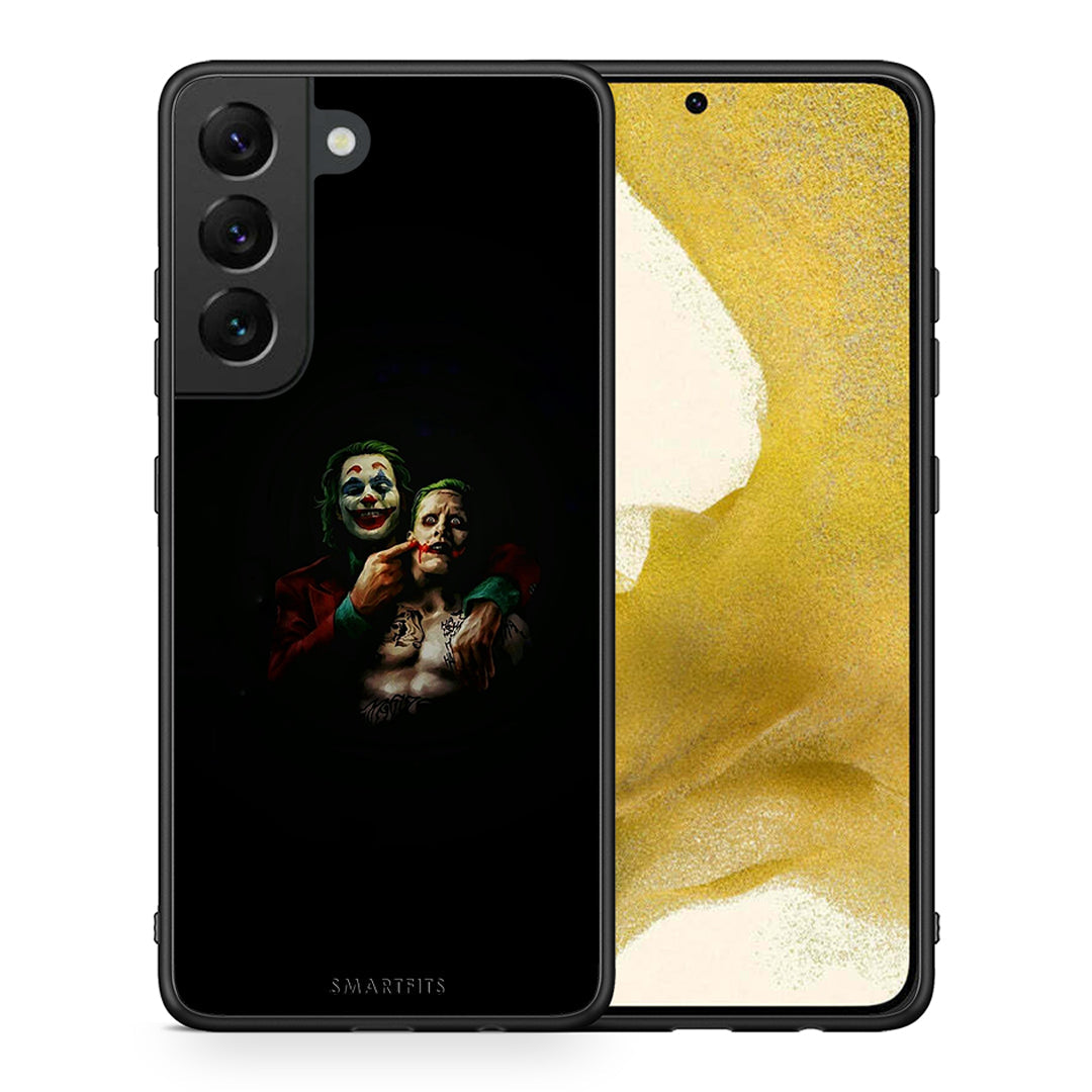Θήκη Samsung S22 Clown Hero από τη Smartfits με σχέδιο στο πίσω μέρος και μαύρο περίβλημα | Samsung S22 Clown Hero case with colorful back and black bezels