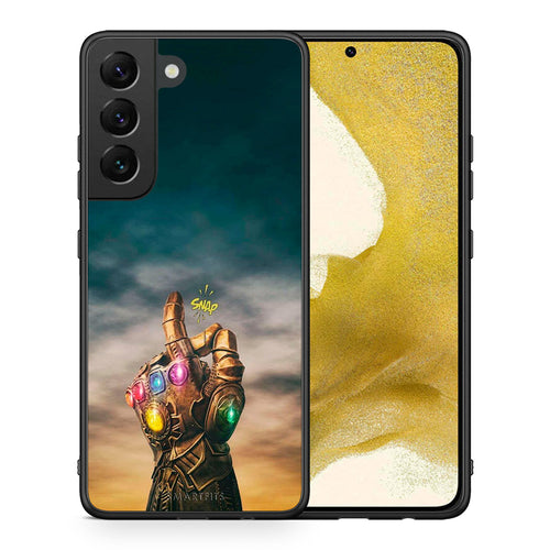 Θήκη Samsung S22 Infinity Snap από τη Smartfits με σχέδιο στο πίσω μέρος και μαύρο περίβλημα | Samsung S22 Infinity Snap case with colorful back and black bezels