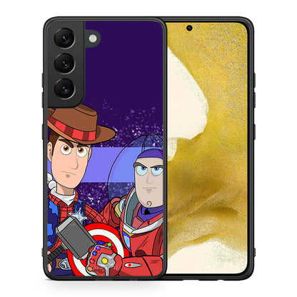 Θήκη Samsung S22 Infinity Story από τη Smartfits με σχέδιο στο πίσω μέρος και μαύρο περίβλημα | Samsung S22 Infinity Story case with colorful back and black bezels