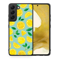 Thumbnail for Θήκη Samsung S22 Lemons από τη Smartfits με σχέδιο στο πίσω μέρος και μαύρο περίβλημα | Samsung S22 Lemons case with colorful back and black bezels