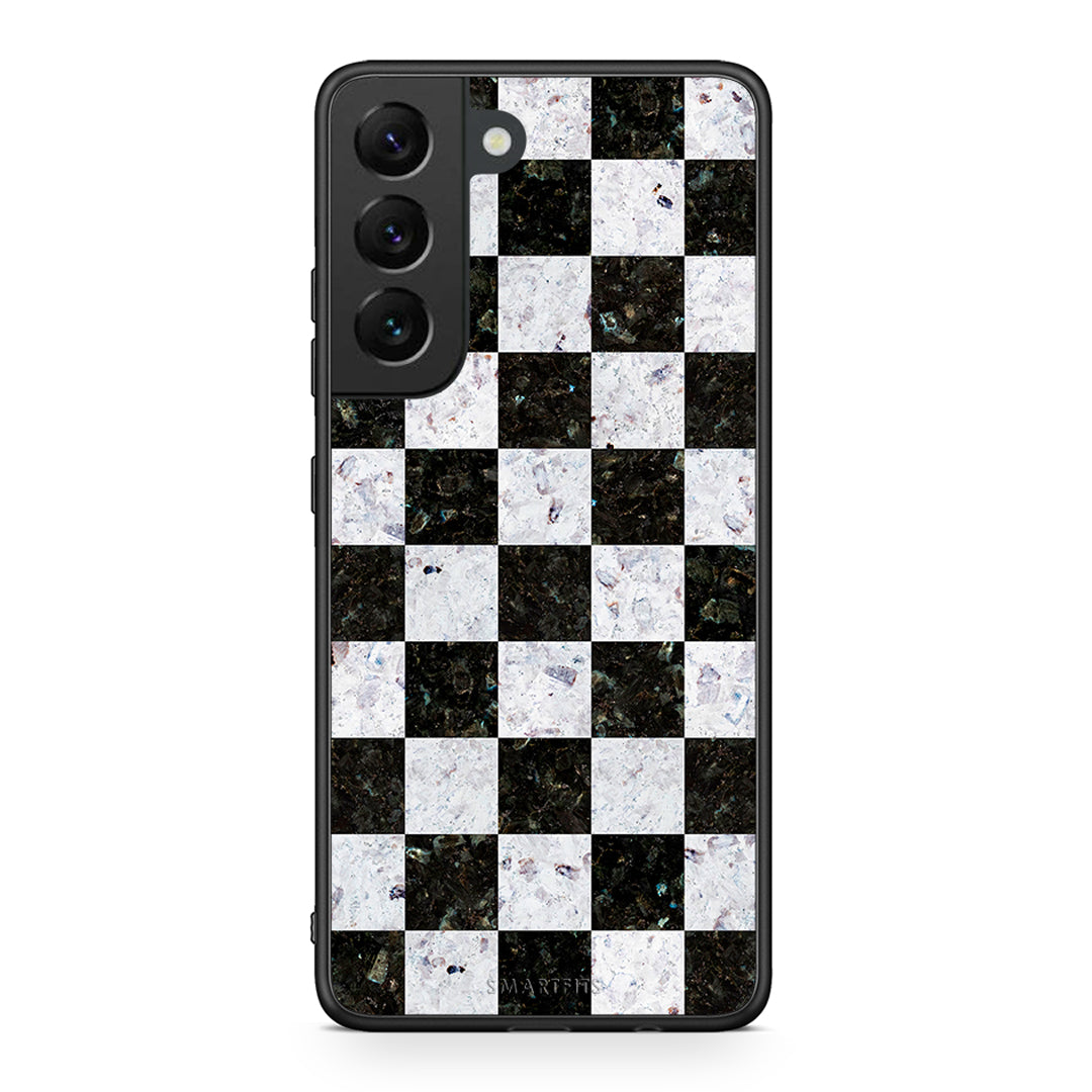 4 - Samsung S22 Square Geometric Marble case, cover, bumper