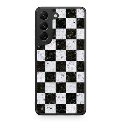 4 - Samsung S22 Square Geometric Marble case, cover, bumper