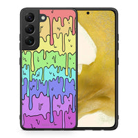 Thumbnail for Θήκη Samsung S22 Melting Rainbow από τη Smartfits με σχέδιο στο πίσω μέρος και μαύρο περίβλημα | Samsung S22 Melting Rainbow case with colorful back and black bezels
