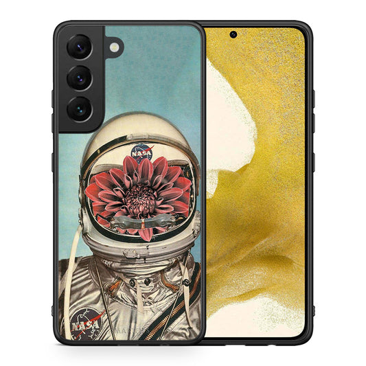 Θήκη Samsung S22 Nasa Bloom από τη Smartfits με σχέδιο στο πίσω μέρος και μαύρο περίβλημα | Samsung S22 Nasa Bloom case with colorful back and black bezels