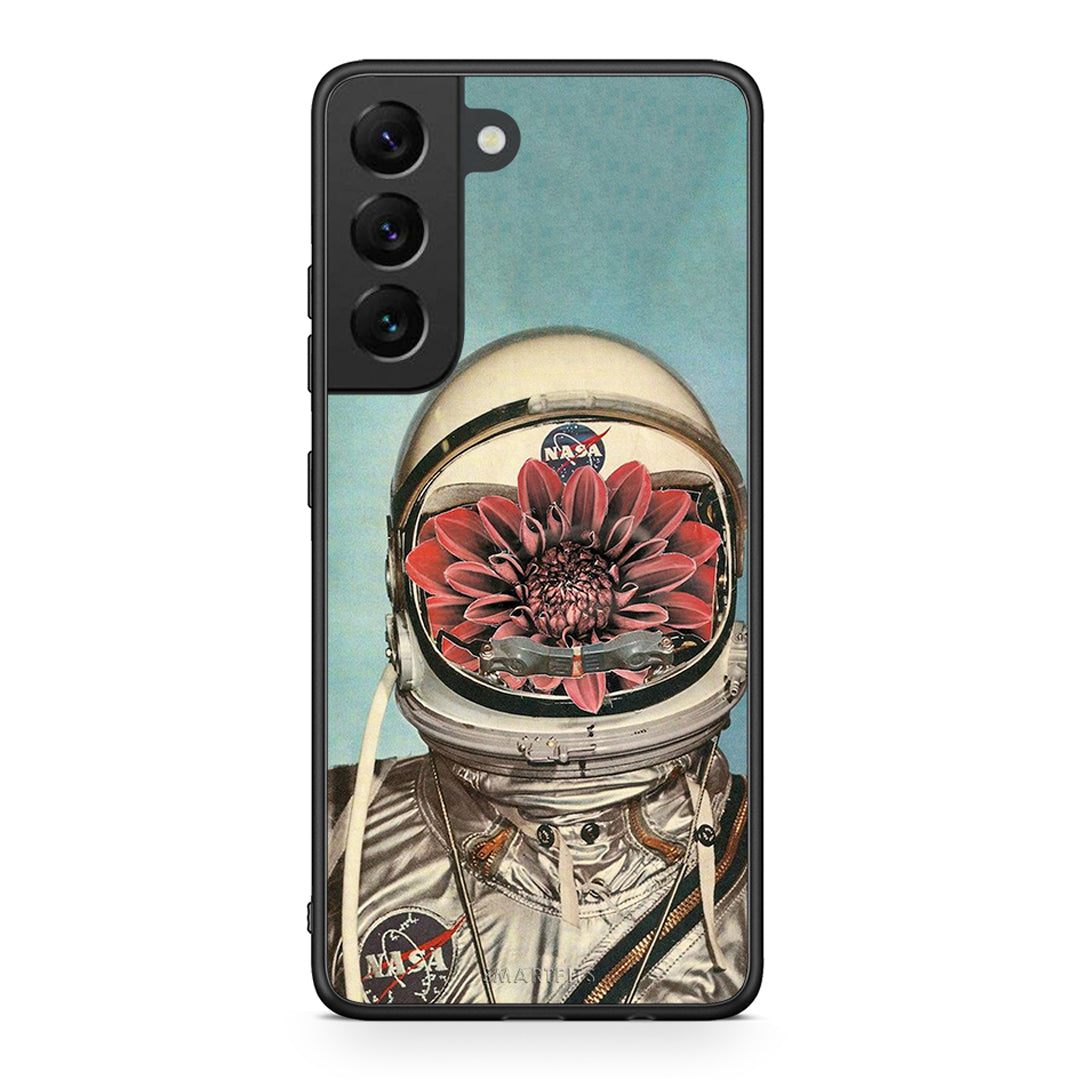 Samsung S22 Nasa Bloom θήκη από τη Smartfits με σχέδιο στο πίσω μέρος και μαύρο περίβλημα | Smartphone case with colorful back and black bezels by Smartfits