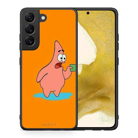 Θήκη Αγίου Βαλεντίνου Samsung S22 No Money 1 από τη Smartfits με σχέδιο στο πίσω μέρος και μαύρο περίβλημα | Samsung S22 No Money 1 case with colorful back and black bezels