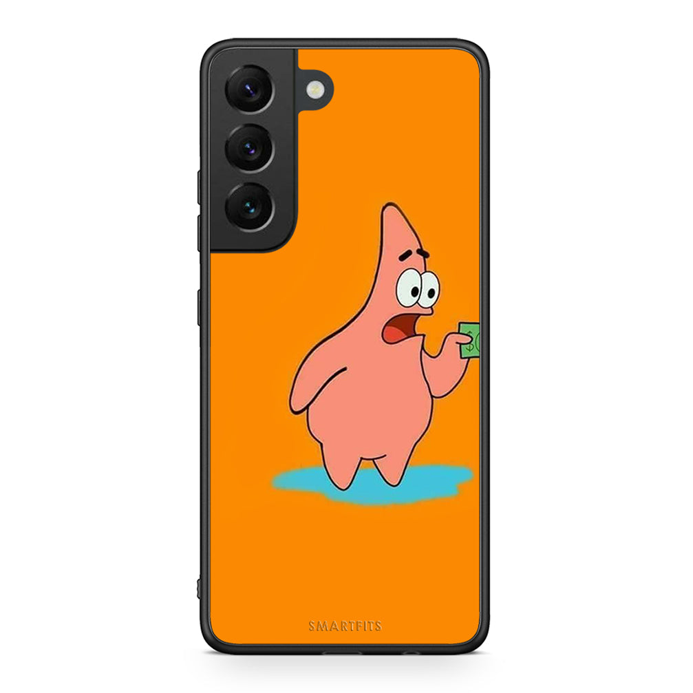 Samsung S22 No Money 1 Θήκη Αγίου Βαλεντίνου από τη Smartfits με σχέδιο στο πίσω μέρος και μαύρο περίβλημα | Smartphone case with colorful back and black bezels by Smartfits