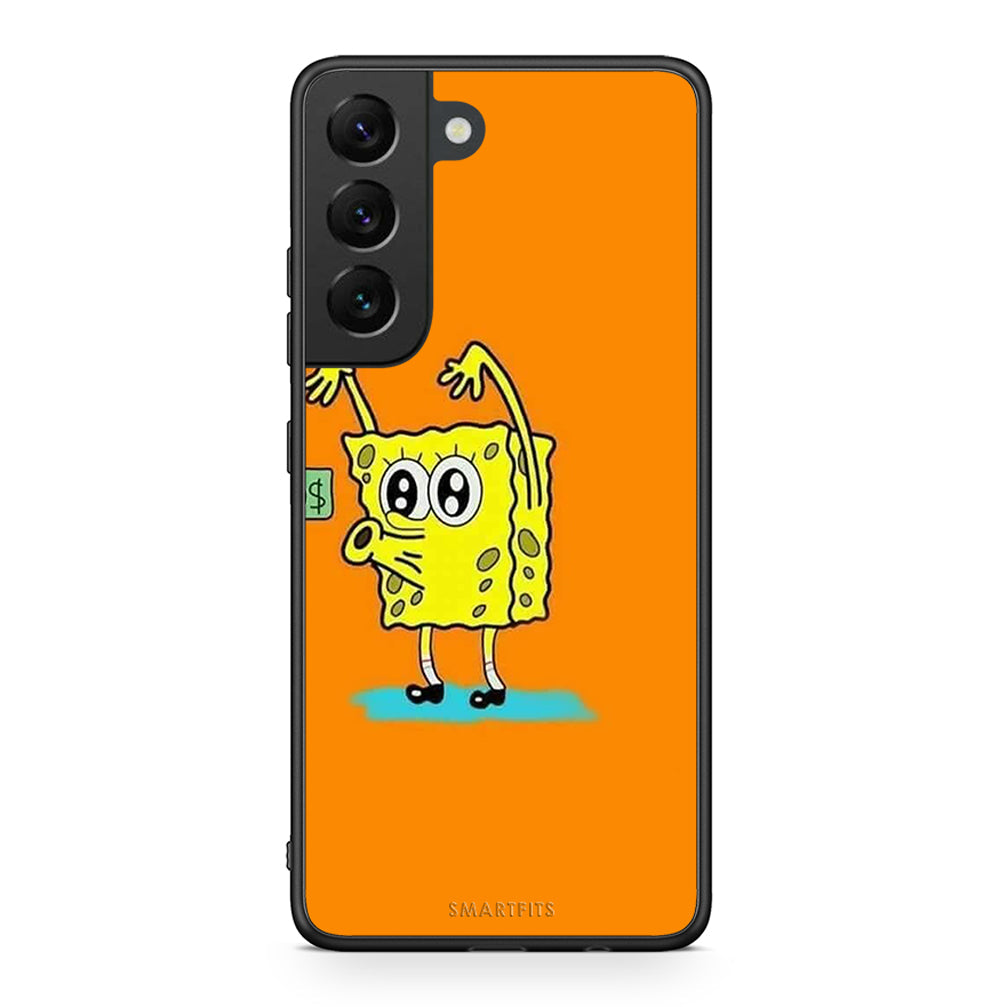 Samsung S22 No Money 2 Θήκη Αγίου Βαλεντίνου από τη Smartfits με σχέδιο στο πίσω μέρος και μαύρο περίβλημα | Smartphone case with colorful back and black bezels by Smartfits