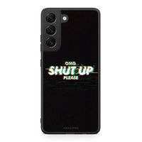 Thumbnail for Samsung S22 OMG ShutUp θήκη από τη Smartfits με σχέδιο στο πίσω μέρος και μαύρο περίβλημα | Smartphone case with colorful back and black bezels by Smartfits
