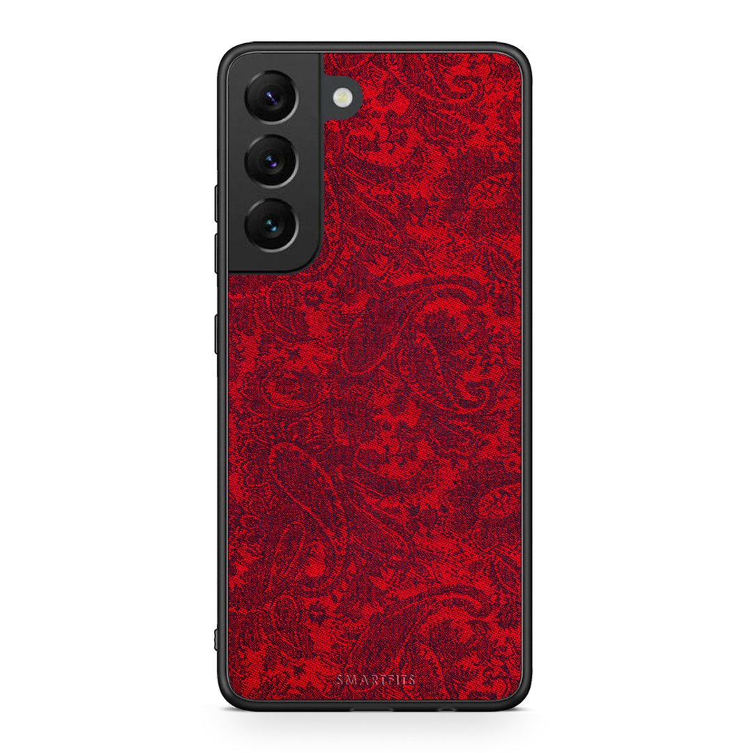 Samsung S22 Paisley Cashmere θήκη από τη Smartfits με σχέδιο στο πίσω μέρος και μαύρο περίβλημα | Smartphone case with colorful back and black bezels by Smartfits