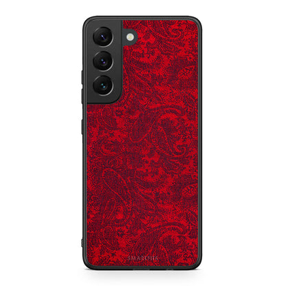 Samsung S22 Paisley Cashmere θήκη από τη Smartfits με σχέδιο στο πίσω μέρος και μαύρο περίβλημα | Smartphone case with colorful back and black bezels by Smartfits
