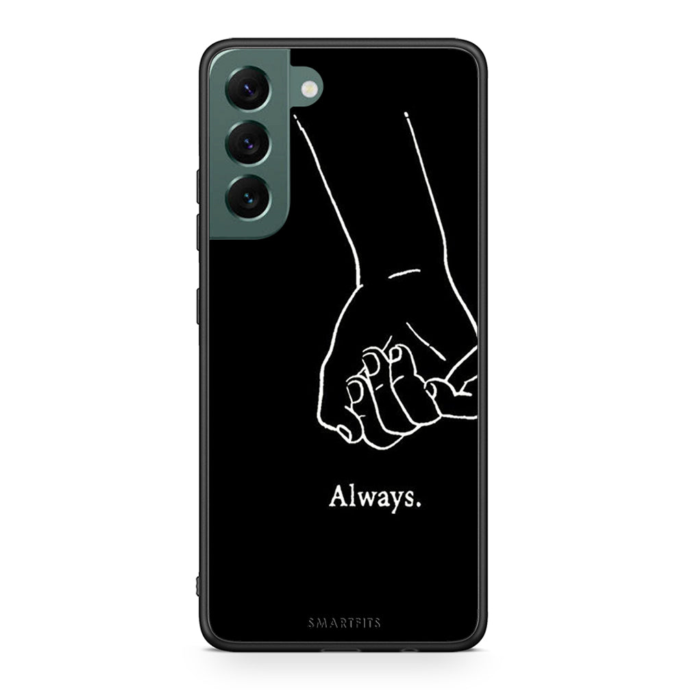 Samsung S22 Plus Always & Forever 1 Θήκη Αγίου Βαλεντίνου από τη Smartfits με σχέδιο στο πίσω μέρος και μαύρο περίβλημα | Smartphone case with colorful back and black bezels by Smartfits