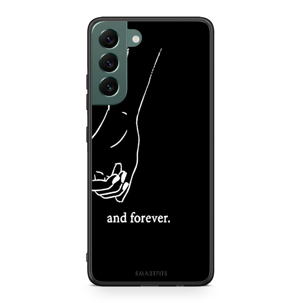 Samsung S22 Plus Always & Forever 2 Θήκη Αγίου Βαλεντίνου από τη Smartfits με σχέδιο στο πίσω μέρος και μαύρο περίβλημα | Smartphone case with colorful back and black bezels by Smartfits