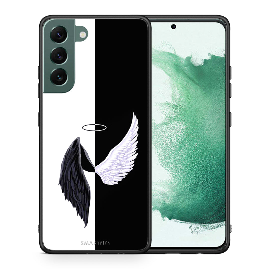 Θήκη Samsung S22 Plus Angels Demons από τη Smartfits με σχέδιο στο πίσω μέρος και μαύρο περίβλημα | Samsung S22 Plus Angels Demons case with colorful back and black bezels