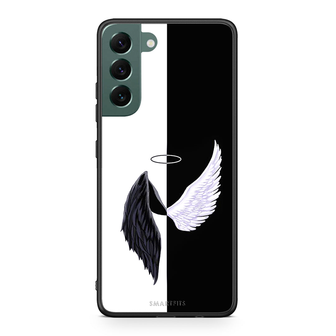 Samsung S22 Plus Angels Demons θήκη από τη Smartfits με σχέδιο στο πίσω μέρος και μαύρο περίβλημα | Smartphone case with colorful back and black bezels by Smartfits