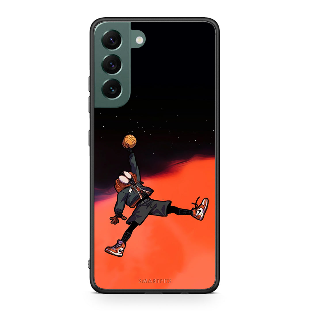 Samsung S22 Plus Basketball Hero θήκη από τη Smartfits με σχέδιο στο πίσω μέρος και μαύρο περίβλημα | Smartphone case with colorful back and black bezels by Smartfits