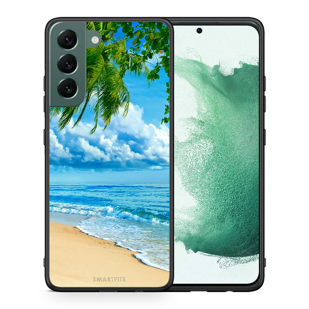 Θήκη Samsung S22 Plus Beautiful Beach από τη Smartfits με σχέδιο στο πίσω μέρος και μαύρο περίβλημα | Samsung S22 Plus Beautiful Beach case with colorful back and black bezels