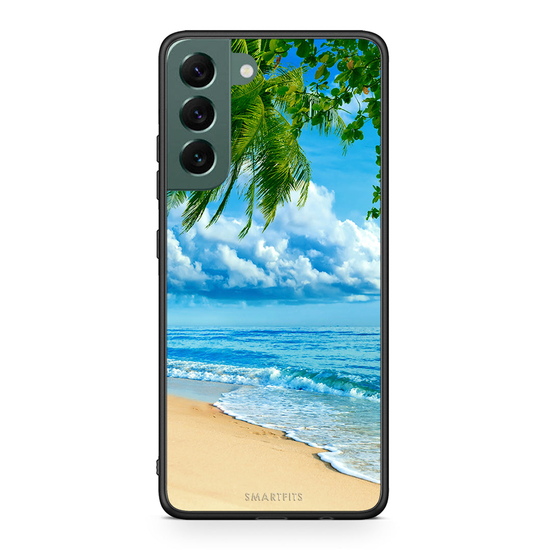 Samsung S22 Plus Beautiful Beach θήκη από τη Smartfits με σχέδιο στο πίσω μέρος και μαύρο περίβλημα | Smartphone case with colorful back and black bezels by Smartfits