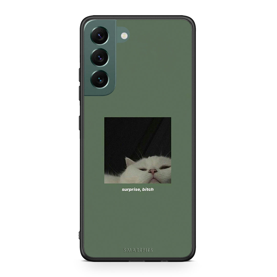 Samsung S22 Plus Bitch Surprise θήκη από τη Smartfits με σχέδιο στο πίσω μέρος και μαύρο περίβλημα | Smartphone case with colorful back and black bezels by Smartfits
