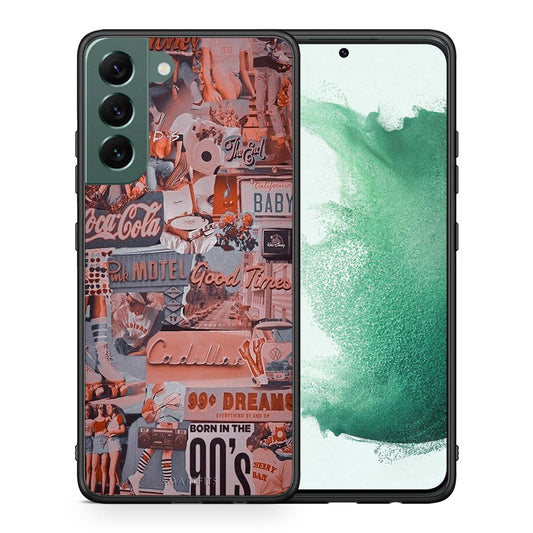 Θήκη Samsung S22 Plus Born In 90s από τη Smartfits με σχέδιο στο πίσω μέρος και μαύρο περίβλημα | Samsung S22 Plus Born In 90s case with colorful back and black bezels