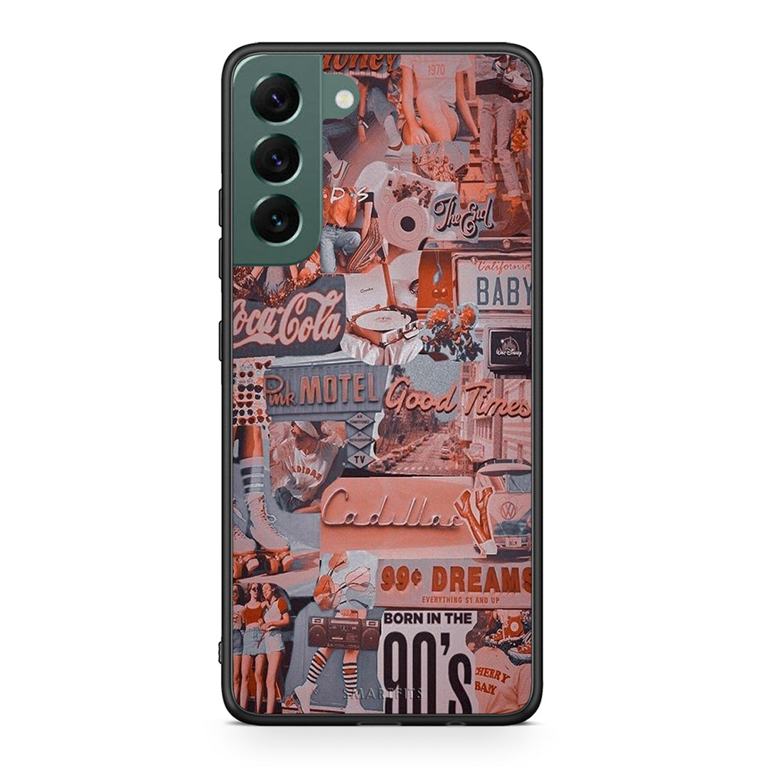 Samsung S22 Plus Born In 90s θήκη από τη Smartfits με σχέδιο στο πίσω μέρος και μαύρο περίβλημα | Smartphone case with colorful back and black bezels by Smartfits