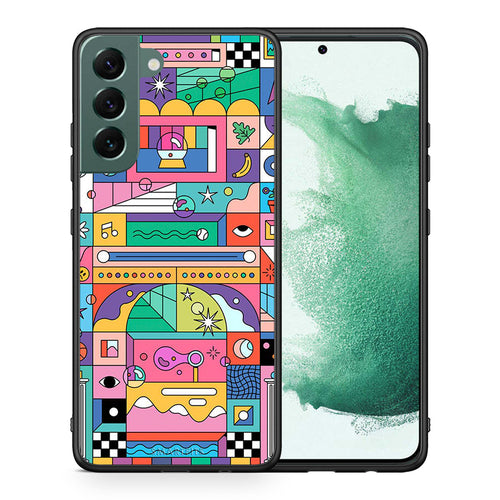 Θήκη Samsung S22 Plus Bubbles Soap από τη Smartfits με σχέδιο στο πίσω μέρος και μαύρο περίβλημα | Samsung S22 Plus Bubbles Soap case with colorful back and black bezels