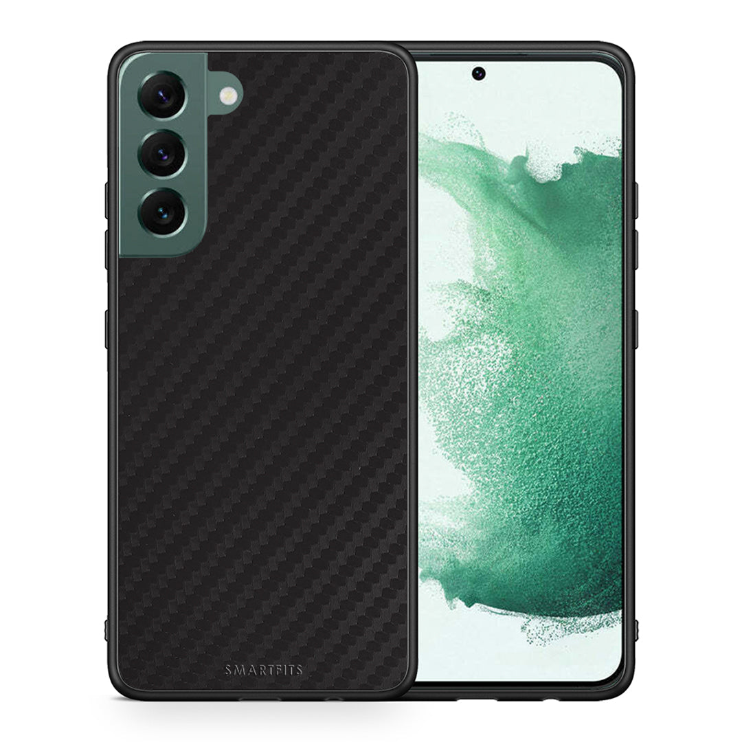 Θήκη Samsung S22 Plus Carbon Black από τη Smartfits με σχέδιο στο πίσω μέρος και μαύρο περίβλημα | Samsung S22 Plus Carbon Black case with colorful back and black bezels