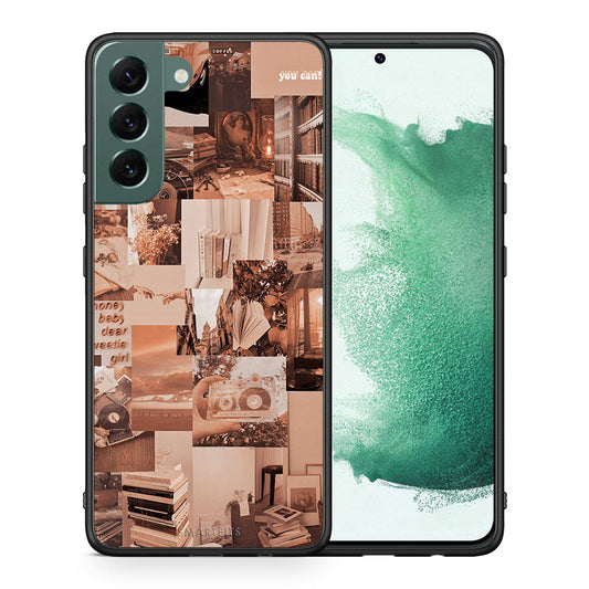 Θήκη Αγίου Βαλεντίνου Samsung S22 Plus Collage You Can από τη Smartfits με σχέδιο στο πίσω μέρος και μαύρο περίβλημα | Samsung S22 Plus Collage You Can case with colorful back and black bezels