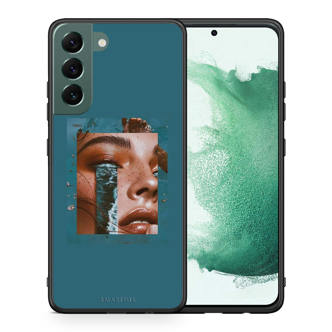 Θήκη Samsung S22 Plus Cry An Ocean από τη Smartfits με σχέδιο στο πίσω μέρος και μαύρο περίβλημα | Samsung S22 Plus Cry An Ocean case with colorful back and black bezels