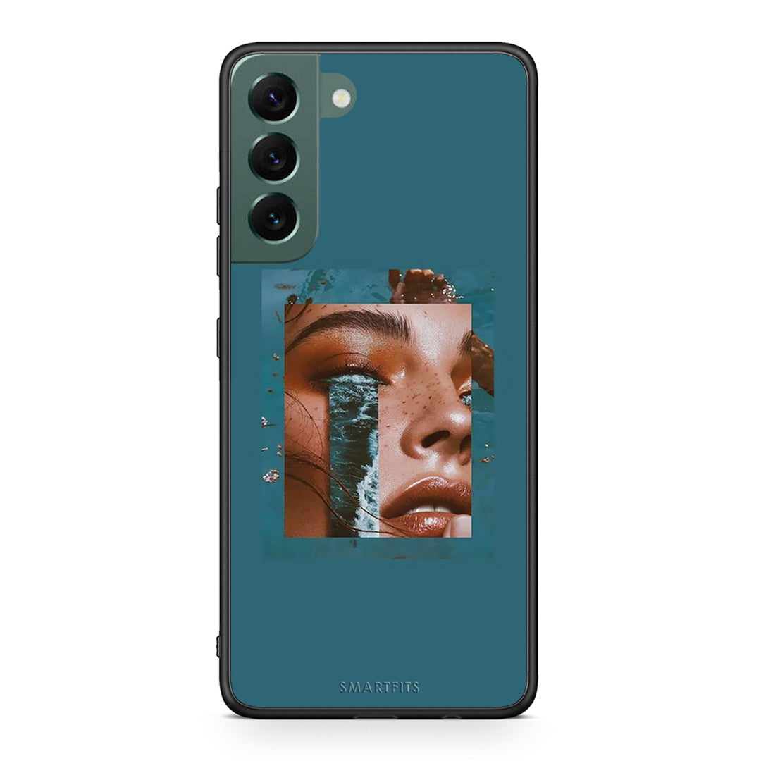 Samsung S22 Plus Cry An Ocean θήκη από τη Smartfits με σχέδιο στο πίσω μέρος και μαύρο περίβλημα | Smartphone case with colorful back and black bezels by Smartfits