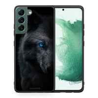 Thumbnail for Θήκη Samsung S22 Plus Dark Wolf από τη Smartfits με σχέδιο στο πίσω μέρος και μαύρο περίβλημα | Samsung S22 Plus Dark Wolf case with colorful back and black bezels