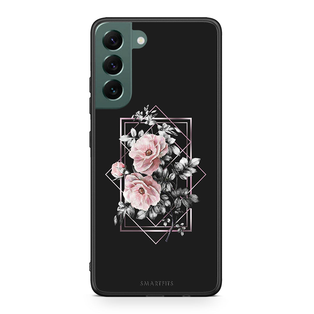 4 - Samsung S22 Plus Frame Flower case, cover, bumper