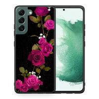 Thumbnail for Θήκη Samsung S22 Plus Red Roses Flower από τη Smartfits με σχέδιο στο πίσω μέρος και μαύρο περίβλημα | Samsung S22 Plus Red Roses Flower case with colorful back and black bezels