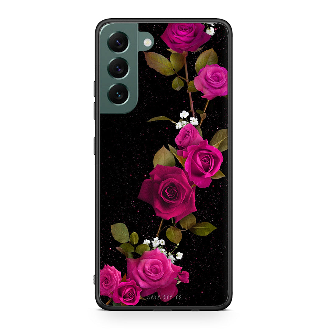 4 - Samsung S22 Plus Red Roses Flower case, cover, bumper