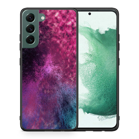 Θήκη Samsung S22 Plus Aurora Galaxy από τη Smartfits με σχέδιο στο πίσω μέρος και μαύρο περίβλημα | Samsung S22 Plus Aurora Galaxy case with colorful back and black bezels