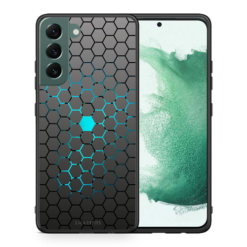 Θήκη Samsung S22 Plus Hexagonal Geometric από τη Smartfits με σχέδιο στο πίσω μέρος και μαύρο περίβλημα | Samsung S22 Plus Hexagonal Geometric case with colorful back and black bezels
