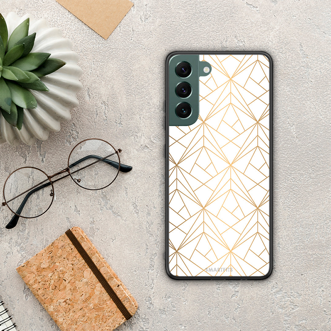 Geometric Luxury White - Samsung Galaxy S22 Plus θήκη