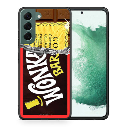 Θήκη Samsung S22 Plus Golden Ticket από τη Smartfits με σχέδιο στο πίσω μέρος και μαύρο περίβλημα | Samsung S22 Plus Golden Ticket case with colorful back and black bezels