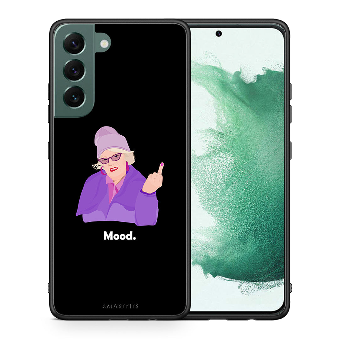 Θήκη Samsung S22 Plus Grandma Mood Black από τη Smartfits με σχέδιο στο πίσω μέρος και μαύρο περίβλημα | Samsung S22 Plus Grandma Mood Black case with colorful back and black bezels